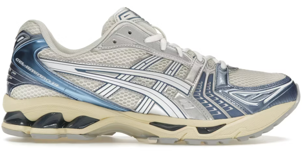 Asics Gel-Kayano 14 Cream Metallic Blue