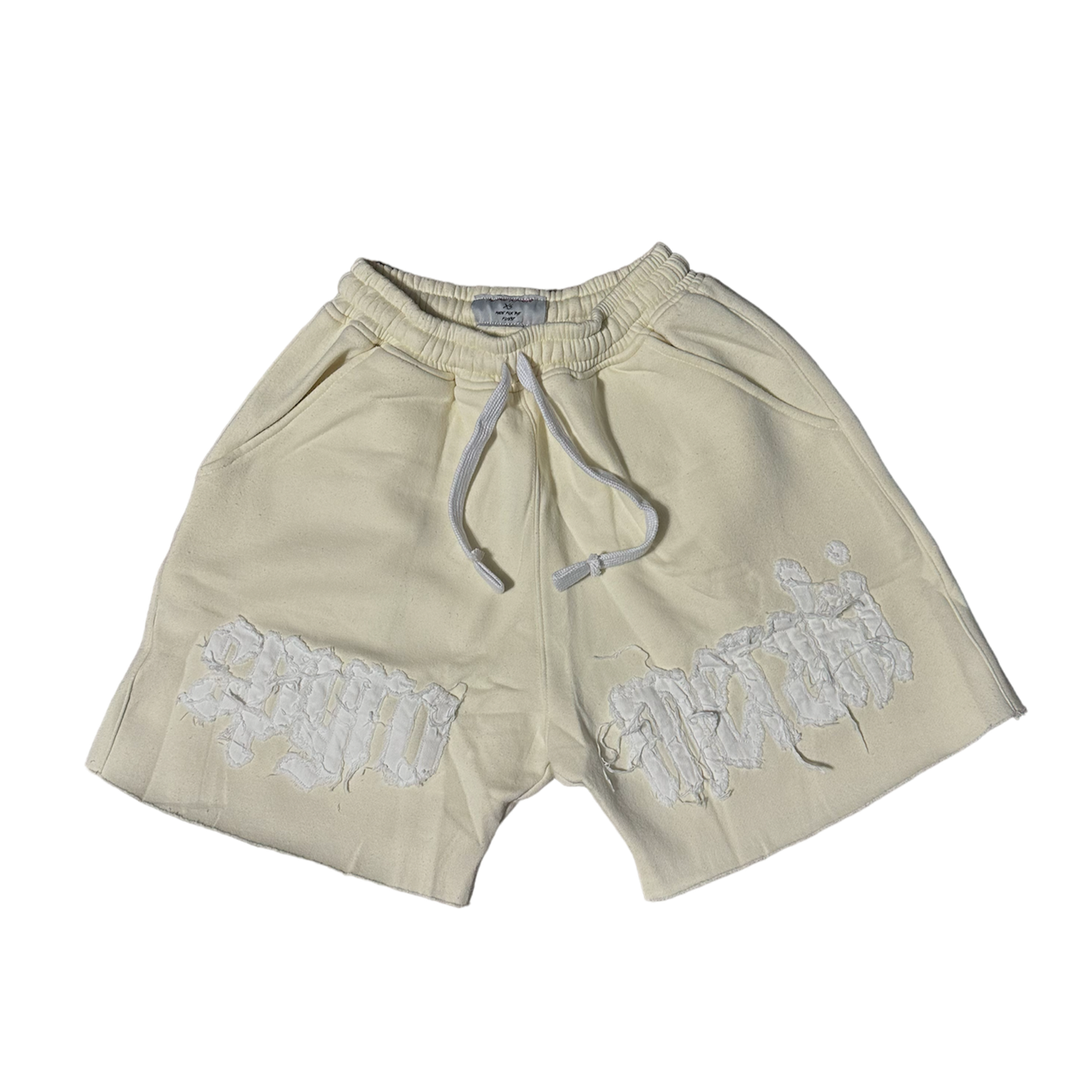 Spyro Meraki Cream Acid Wash Patch Shorts