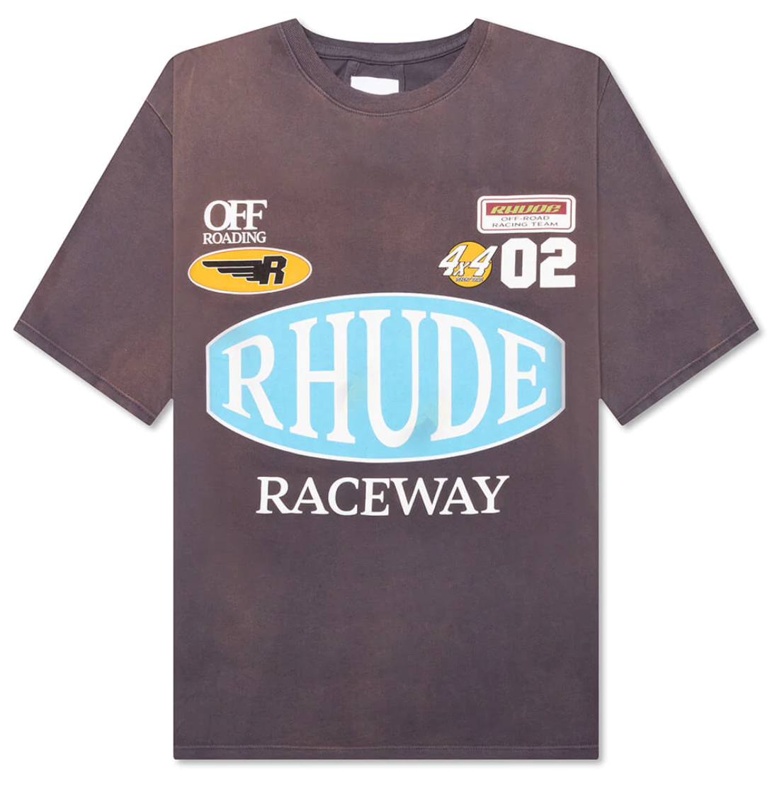 Rhude Raceway T-Shirt Vintage Grey