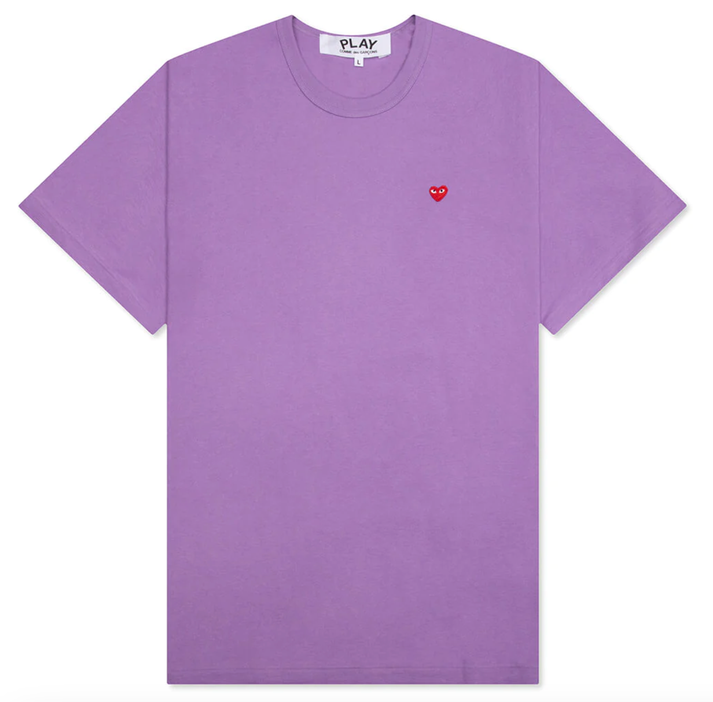 Comme des Garcons PLAY Small Red Heart T-Shirt - Purple