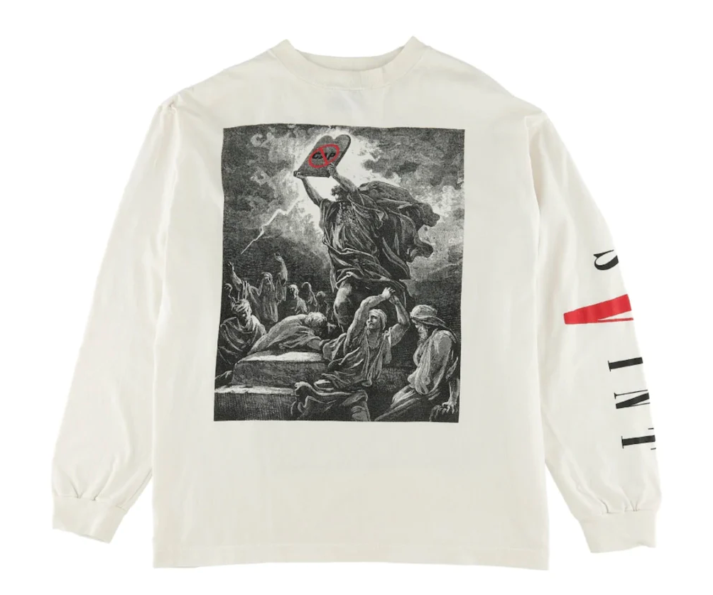 Saint Mxxxxxx x VLONE No Cap L/S Tee White