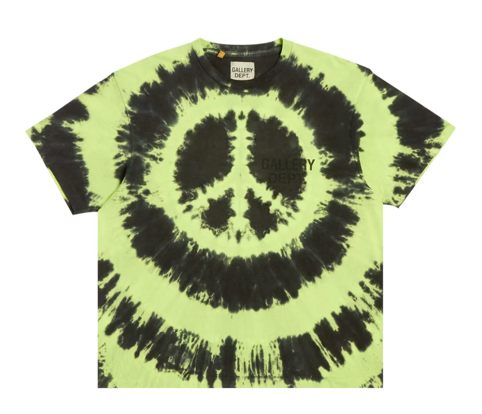 Gallery Dept. Tie Dye Souvenir Tee Lime