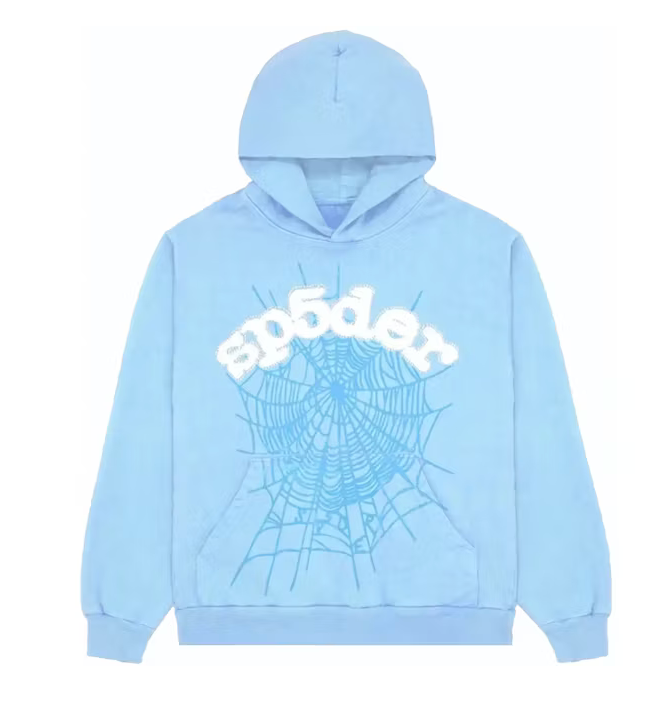 Sp5der Web Hoodie Sky Blue