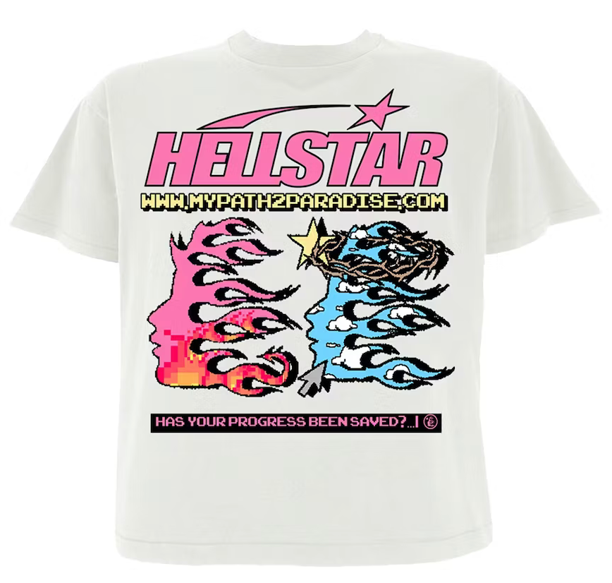 Hellstar Pixel T-Shirt White