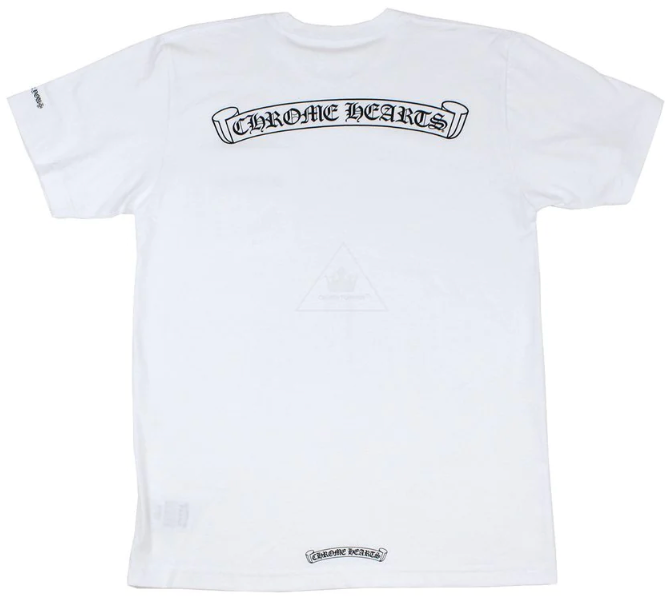 Chrome Hearts Scroll Logo Tee White