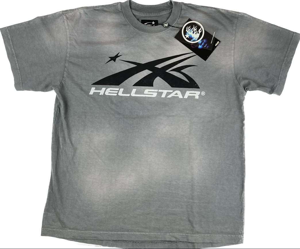 Hellstar Sport Logo T-Shirt Grey
