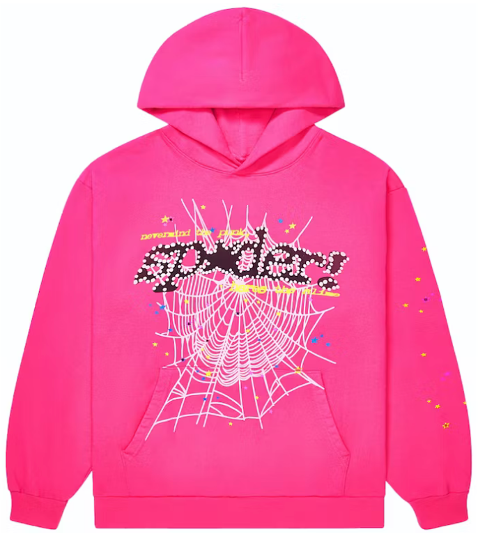 Sp5der P*NK V2 Hoodie Pink