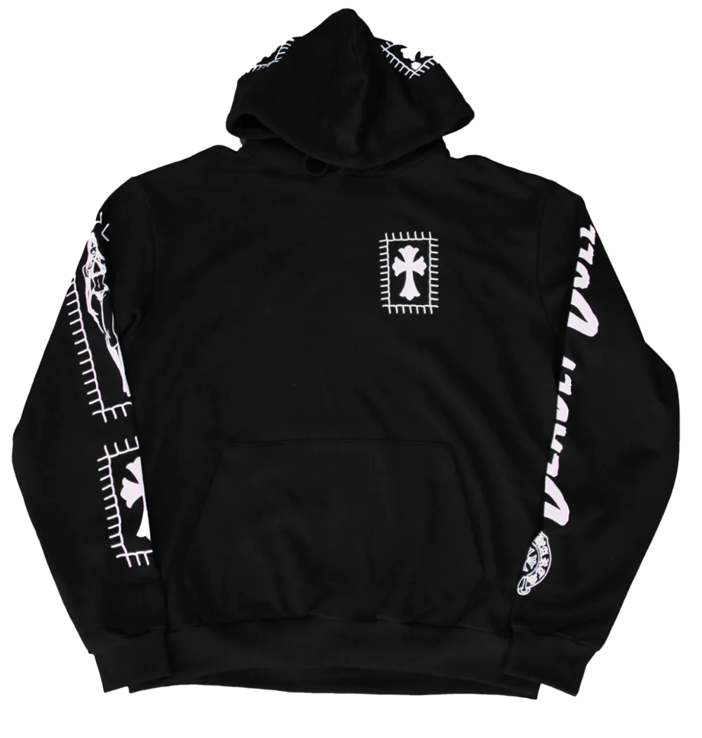 Chrome Hearts Deadly Doll Hoodie Black White