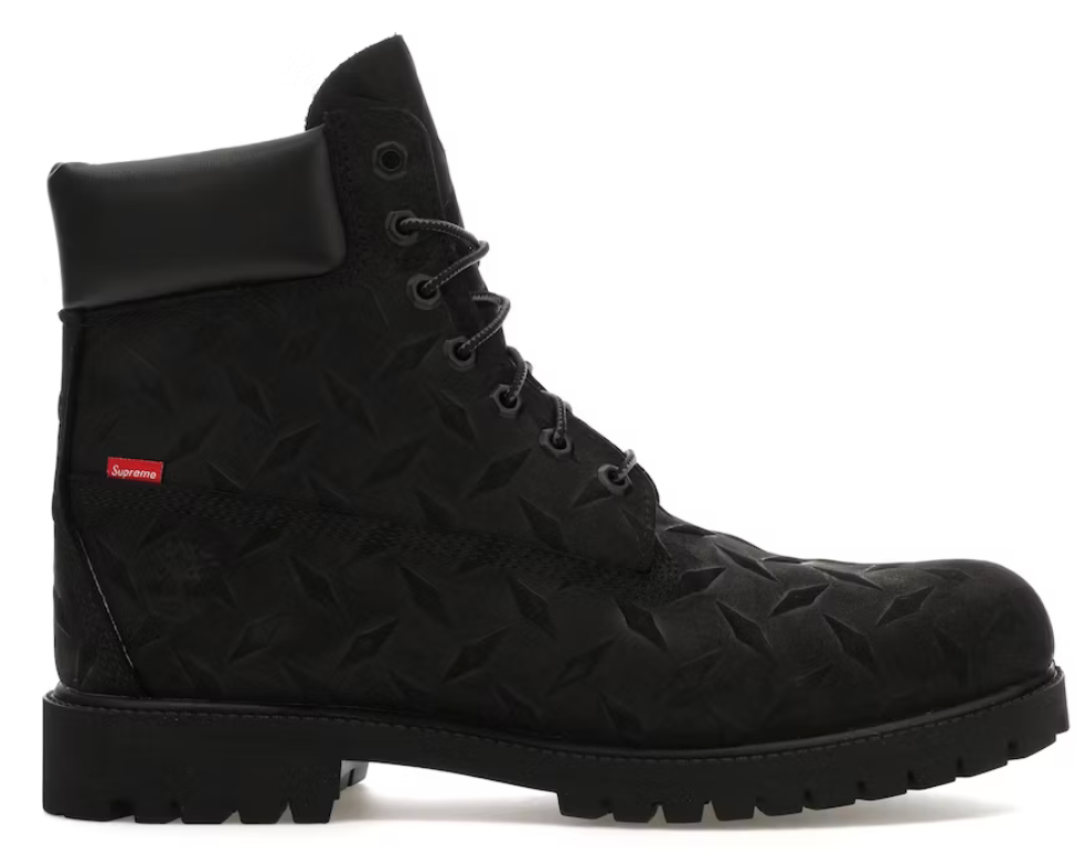 Timberland 6 Premium Waterproof Boot Supreme Diamond Plate Black