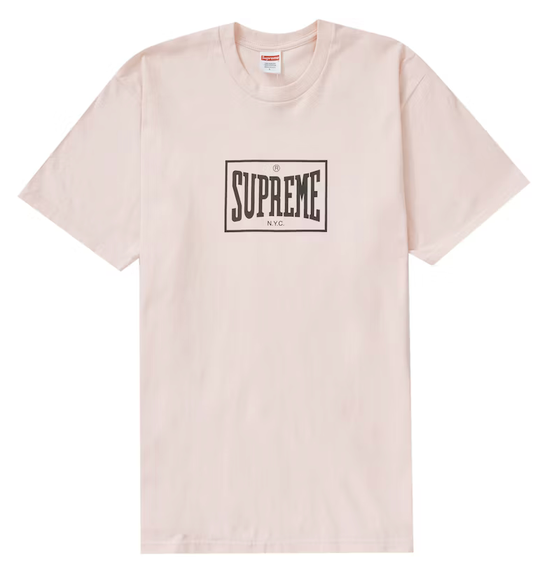 Supreme Warm Up Tee Pale Pink