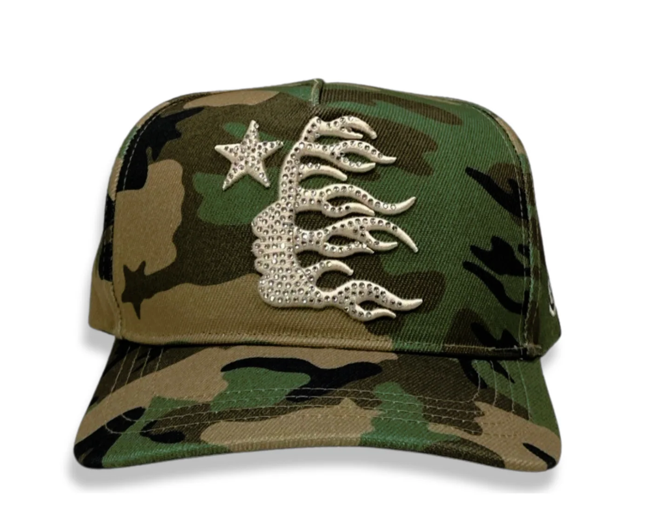 Hellstar Camo Snapback (Rhinestone Logo)