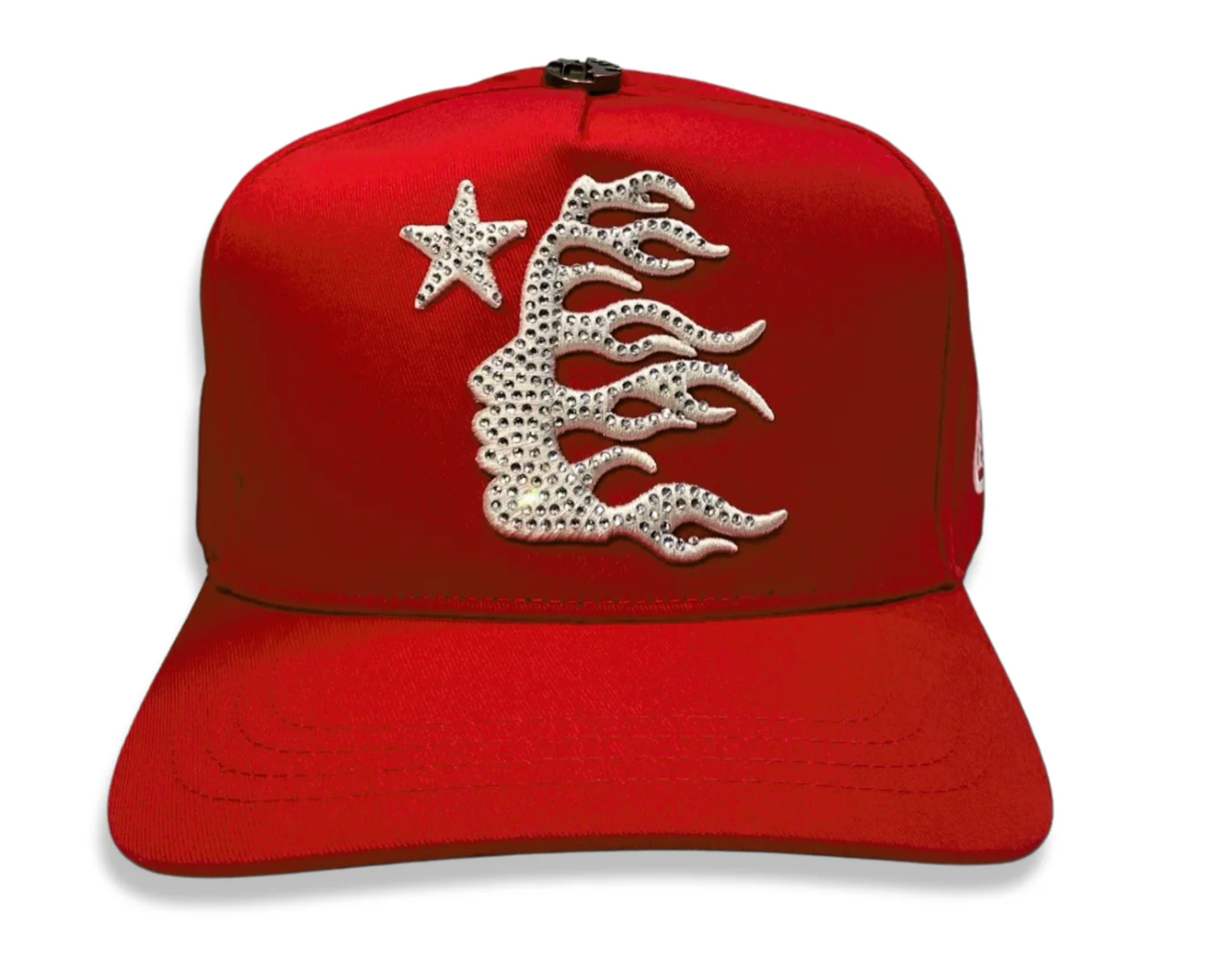 Hellstar Red Snapback (Rhinestones Logo)