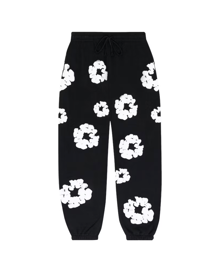 Denim Tears Cotton Wreath Sweatpants Black