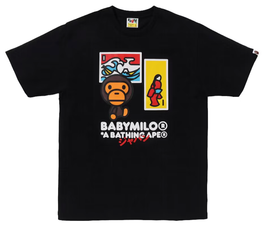 BAPE Japan Art Baby Milo Tee Black