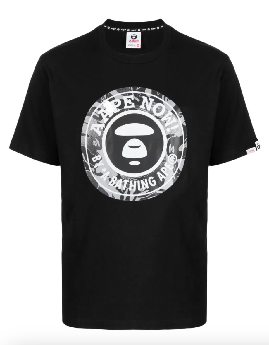 Aape A Bathing Ape Logo Print Black/Grey