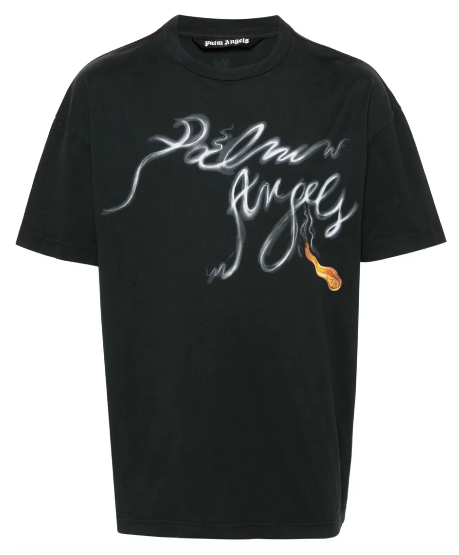 Palm Angels Foggy Pa Tee Black &amp; White