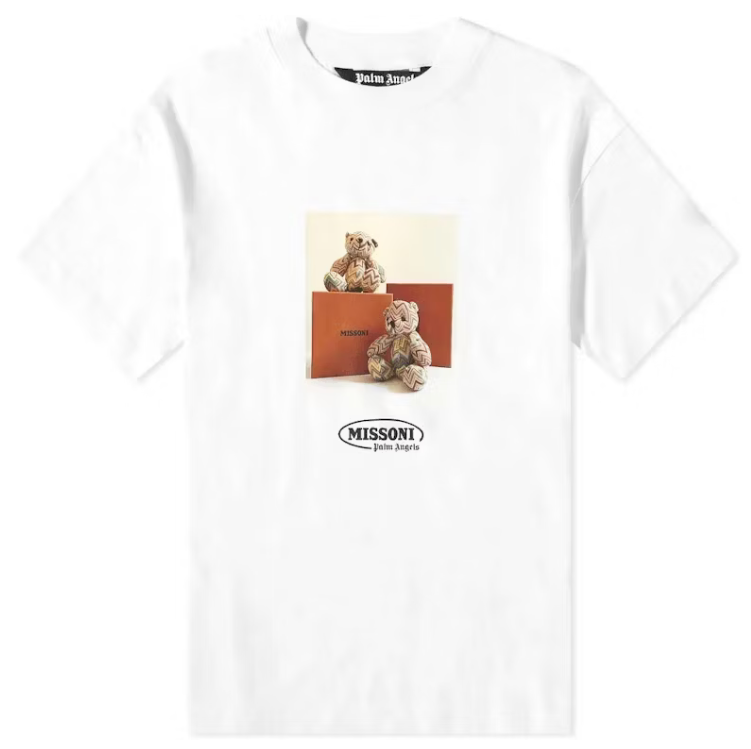 Palm Angels x Missoni Bear T-shirt White/Black