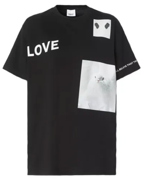 Burberry Love + Dove T-Shirt Black