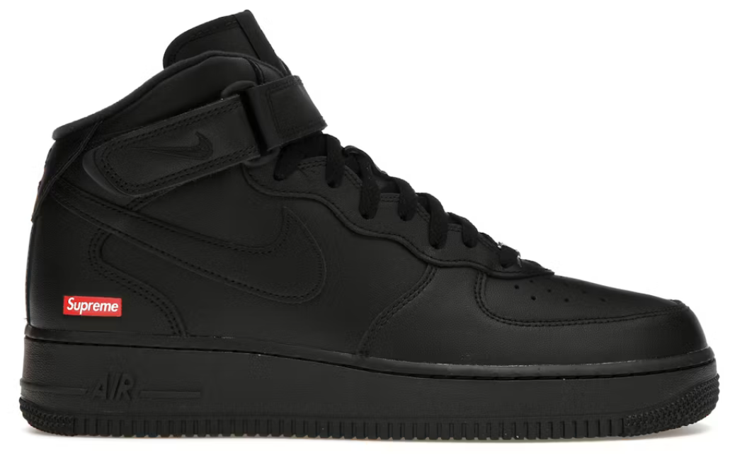 Nike Air Force 1 Mid Supreme Black